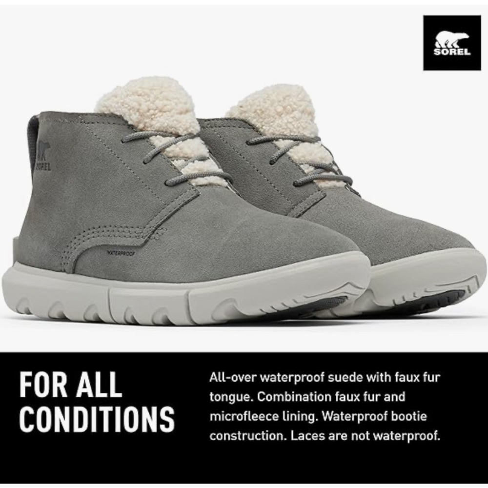 Sorel Explorer Next Drift Boots for Ladies Gray - size 9.5 - Picture 5 of 9